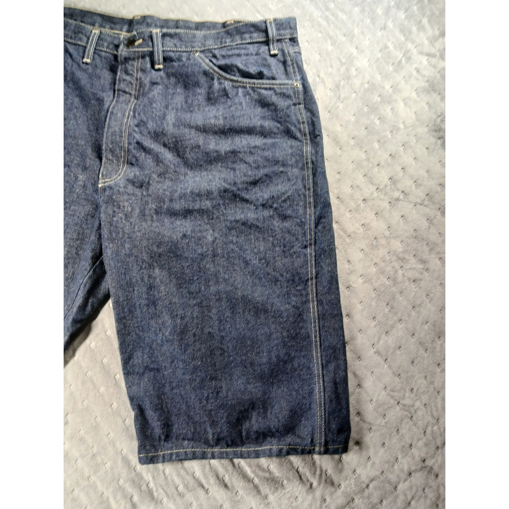 ✨️Vintage Dickies Denim Carpenter Shorts Men's Size 42 Dark Wash Baggy Skater✨️ - Picture 6 of 7